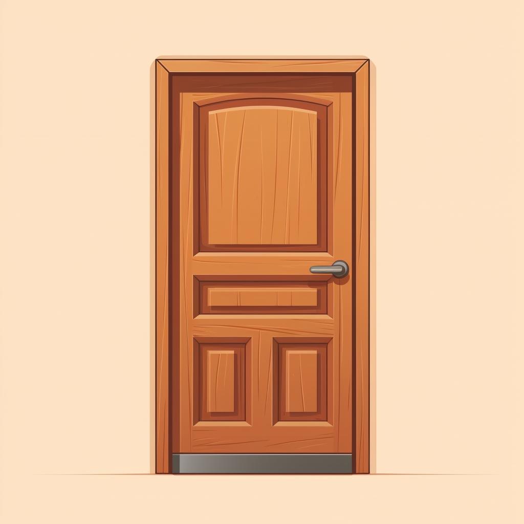 Solid wood door